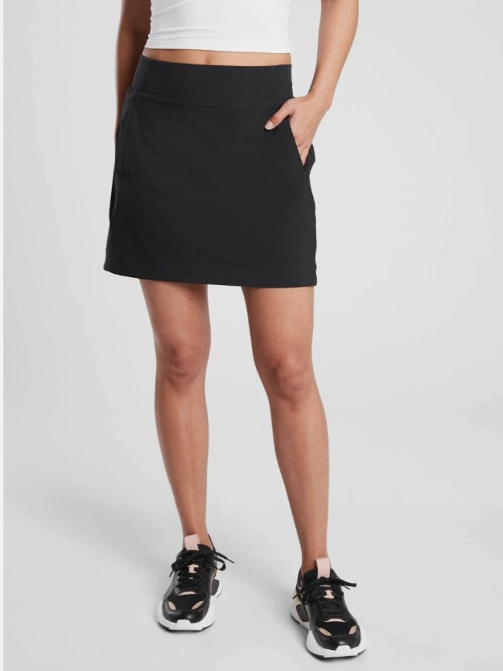 Athleta Brooklyn Skort 16" Women's Size 22 Black Athletic Athleisure